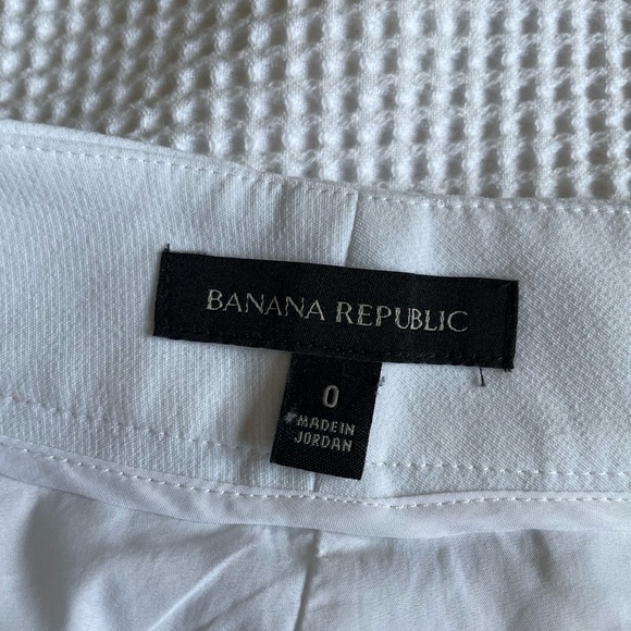 Banana Republic old money classy white dressy Shorts size 0 NWOT - Picture 2 of 8